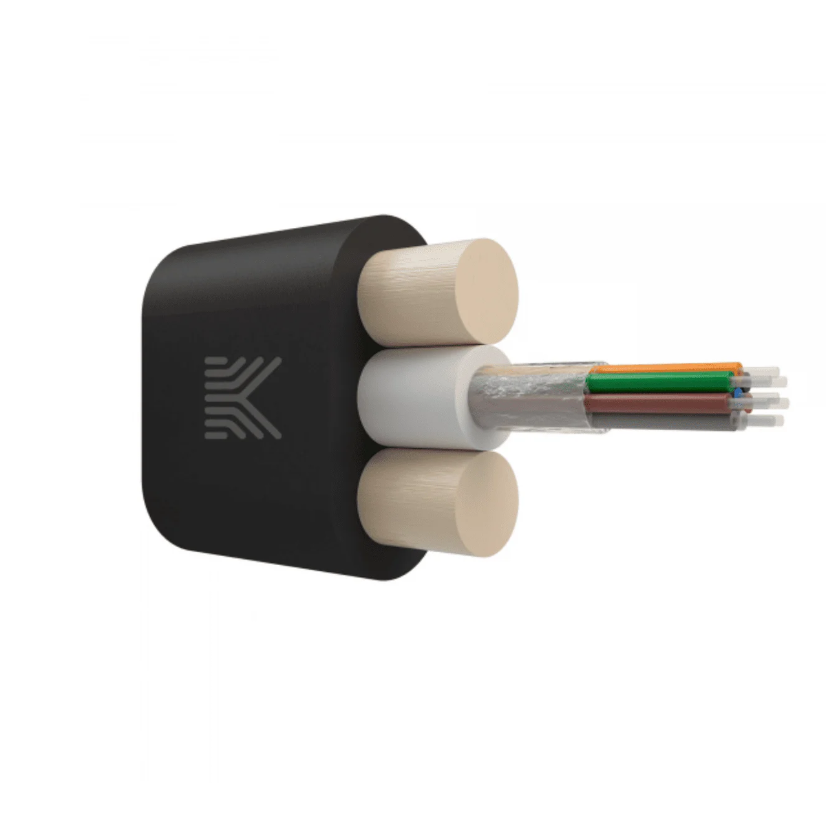 Плоский дроп-кабель 8 волокон SM 9/125 G.657.A1, 1.5 кН